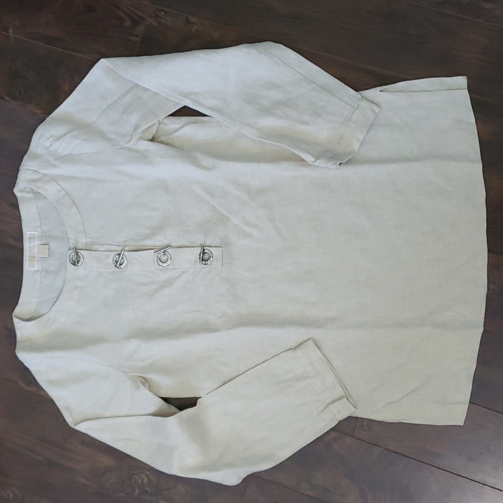 Michael Kors tunic top, 100% Linen, like New!! Size Small